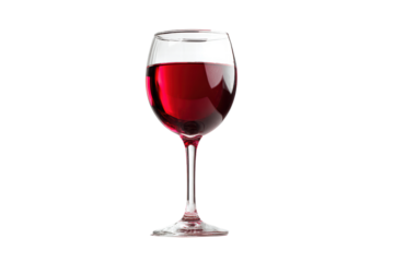 A glass of red wine is sitting on a table. The wine is almost empty, with only a small amount of liquid left in the glass. The wine glass is tall and slender, png