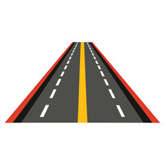 Generative Design Abstract Highway Road Path Digital Infrastructure Graphic