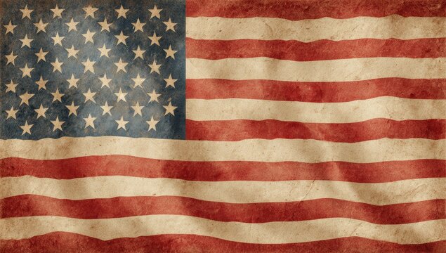 Aged American flag (2)