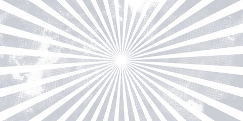 Ray sun light. Sunburst background. Radial circle line. Pattern starburst. Comic beam lines. Sun effect rays. Abstract firework. Concentration stripe. Cartoons lightning style. Vector illustration