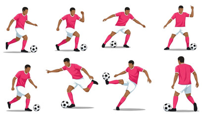 Football Game Vector Illustration – Dynamic Sports Action Scene