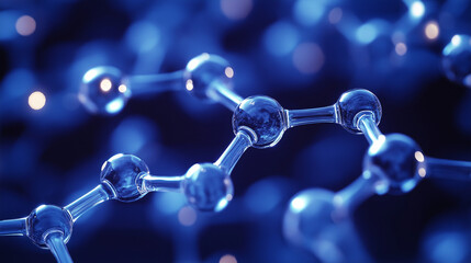 Blue and silver chemical bond
