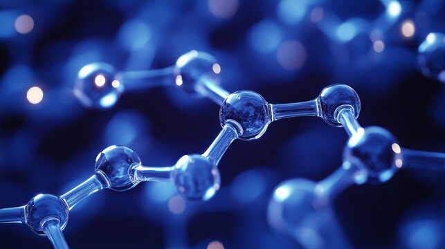Blue and silver chemical bond