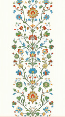 Abstract floral background in a plain background