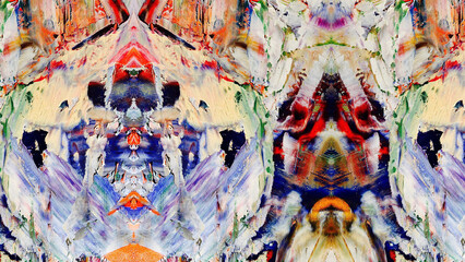 Abstract art background . Hand painting artwork on canvas .