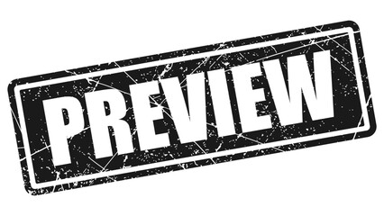 Preview black stamp with grunge texture