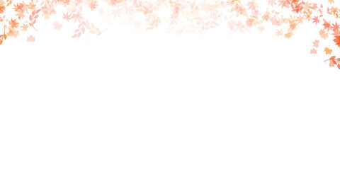 Autumn Leaves Top Border Background