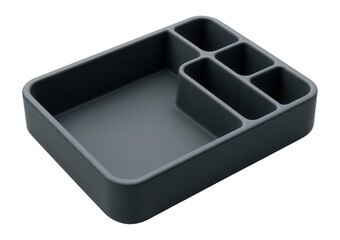 Non-slip silicone drawer organizer ideal for nightstands, keeping remotes and chargers