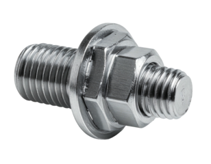 Close-up of a metallic terminal