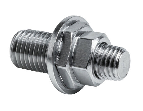 Close-up of a metallic terminal