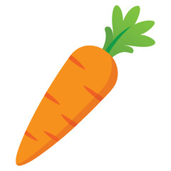Generative Design Vibrant Orange Carrot Vegetable Garden Graphic Art