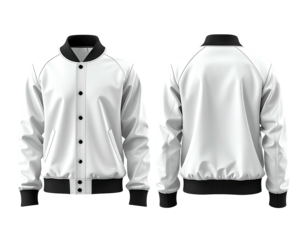 Blank white bomber jacket mockup (1)