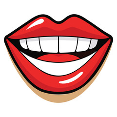Hyper Realistic AI Rendered Woman Lips Makeup Beauty Graphic