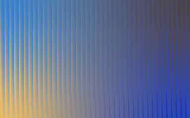Obraz premium Abstract background with vertical ribbed texture in cool blue and warm yellow gradient tones