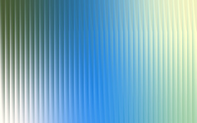Abstract vertical ribbed glass texture with soft gradient of blue green and white light