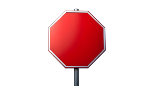 red stop sign
