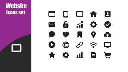 Website icons set