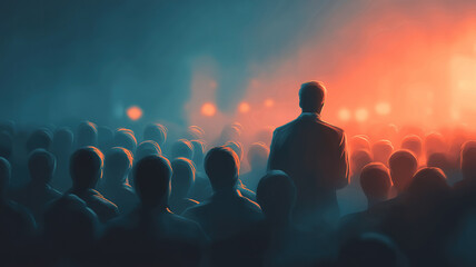 Group of smart business finance corporate people in conferences training education startup concept