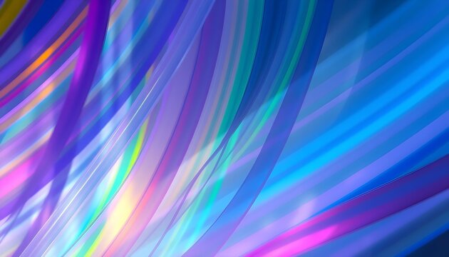 Vibrant abstract background with flowing streaks of colorful neon light in shades of blue and purple.