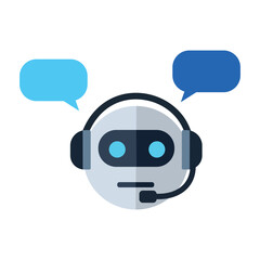 Friendly Chatbot Providing Customer Service with Personalized Support Talking with Clients and Answering Questions in Modern Style