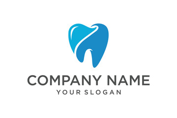 Dentist Logo tooth shape design vector template...Dental Clinic