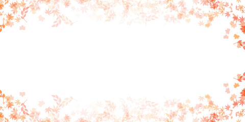 Autumn Leaves Frame Background