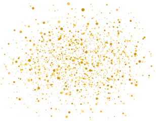 Abstract golden explosion on white