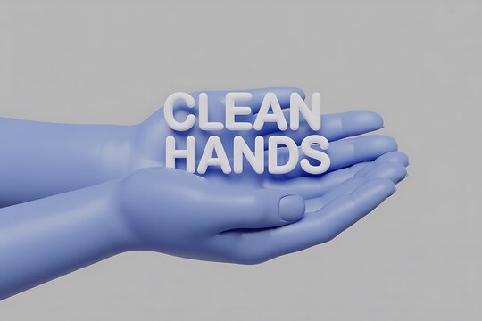 Prioritize hygiene with a reminder to keep hands clean, emphasizing health and safety during flu season and promoting healthy habits in public health campaigns - Powered by Adobe