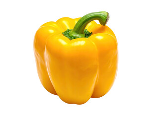 Single yellow bell pepper
