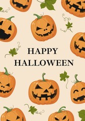 Orange Spooky Happy Halloween