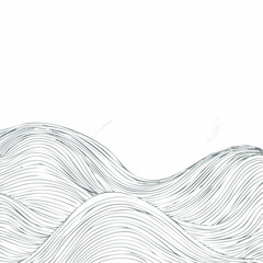 Abstract wave pattern illustration with white background for design elements