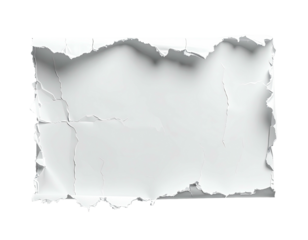 Ripped white paper graphic