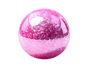 Pink sparkly sphere