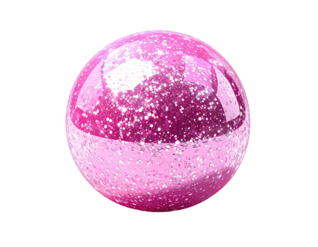 Pink sparkly sphere