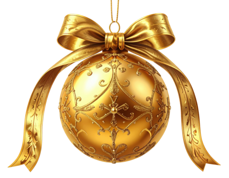 Gold Christmas Ornament