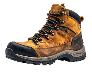 Close-up of a hiking boot