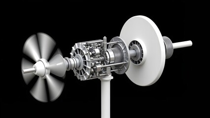 Mechanical engine cross-section