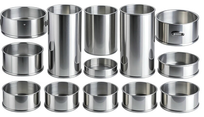 Multiple stainless steel containers