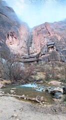 View from Zion canyon trail.
