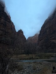 View from Zion canyon trail.