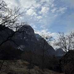 View from Zion canyon trail.