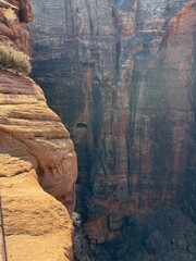 View from canyon overlook trail view point, Zion canyon.