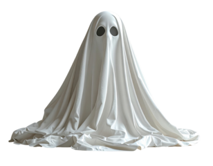 A white ghost costume