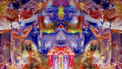 Abstract art background . Hand painting artwork on canvas .