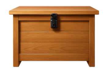 A weatherproof wooden storage chest for small garden tools on an apartment balcony.