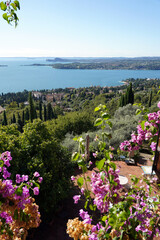 view from Gardone at the lake of Garda