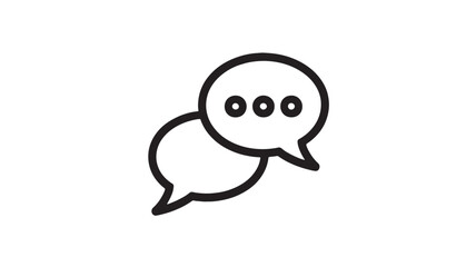 Obraz premium Two overlapping speech bubbles symbolizing conversation and communication