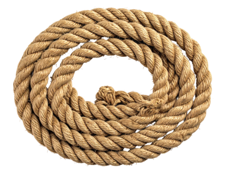 Close-up of coiled rope