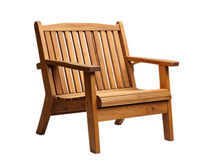 Wooden outdoor armchair