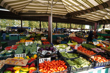 fruit market in Verona in Italy